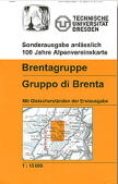 Brentagruppe - Gruppo  di Brenta 1:15.000